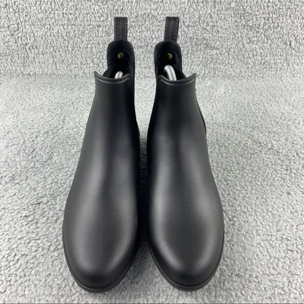 Sam edelman rain Boots Tinsley Black Slip‎ On Womens 7 W Elastic Sides Ankle - Picture 4 of 14